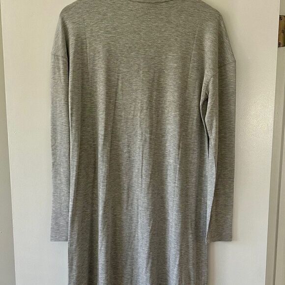 Cozy Daily Ritual light grey turtleneck dress, loose fit, cute with boots.  L - Picture 2 of 4